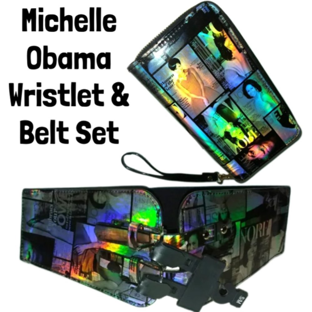 Michelle Obama Wristlet & Belt Set